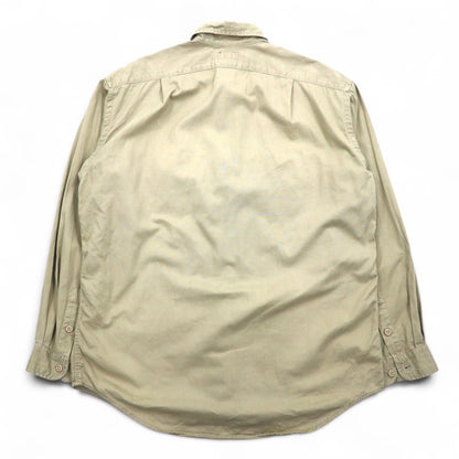 POLO JEANS CO. RALPH LAUREN 90年代 シグネチャー ツイル ワークシャツ L ベージュ 胸ポケット