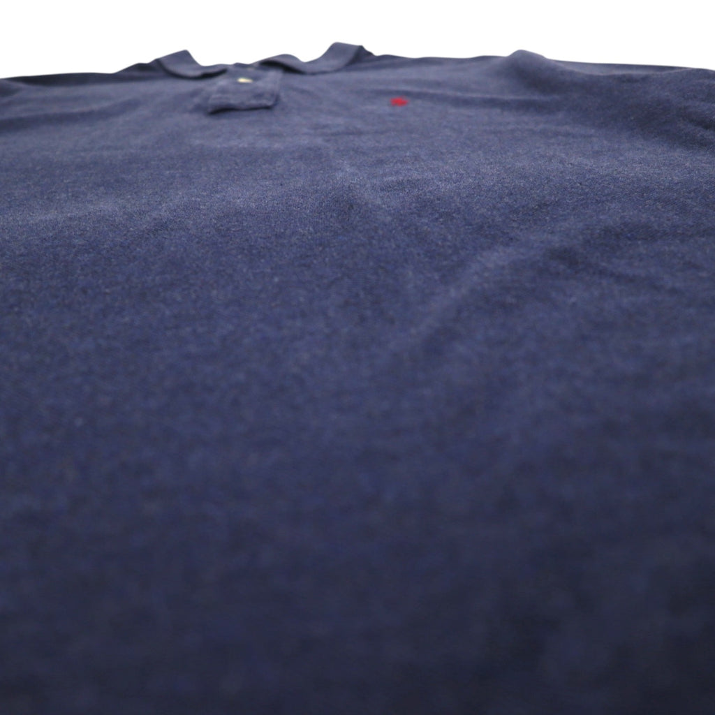 POLO RALPH LAUREN Polo shirt L Navy Cotton Pique Small pony embroidery