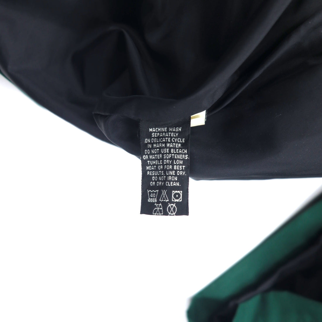 Eddie Bauer 90s 65/35 Cross Mountain Parka L Green Polyester Cotton Fleece Liner Drawstring Double Zip