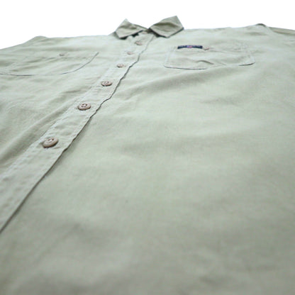 POLO JEANS CO. RALPH LAUREN 90年代 シグネチャー ツイル ワークシャツ L ベージュ 胸ポケット