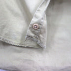 POLO JEANS CO. RALPH LAUREN 90s Signature Twill Work Shirt, L, Beige, Chest Pocket