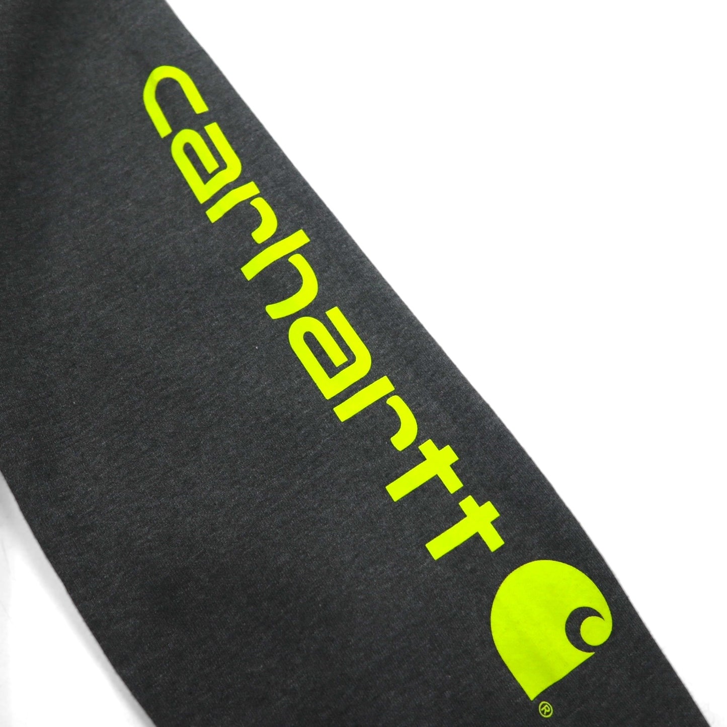 Carhartt Loose Fit Midweight Logo Sleeve Hoodie, Size M, Gray, Fleece-Lined, Sleeve Logo, K288, Made in Mexico