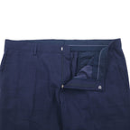 HUGO BOSS センタープレス テーパード スラックスパンツ XXL ネイビー 羊毛 ウール トルコ製