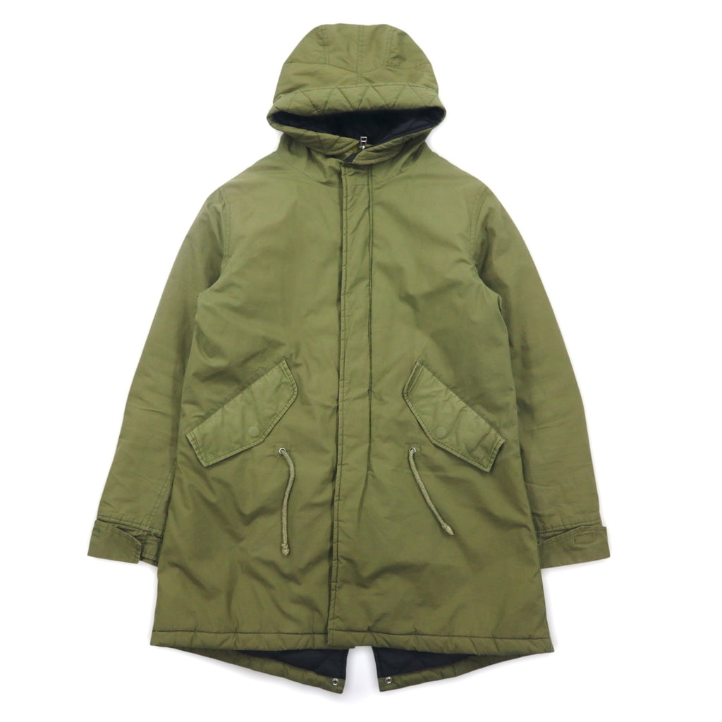 Denime Mods Coat Field Parka M Khaki Padded Quilted Liner DM15AW-223