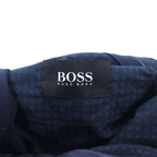HUGO BOSS センタープレス テーパード スラックスパンツ XXL ネイビー 羊毛 ウール トルコ製