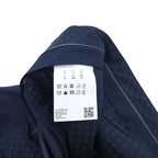 HUGO BOSS センタープレス テーパード スラックスパンツ XXL ネイビー 羊毛 ウール トルコ製