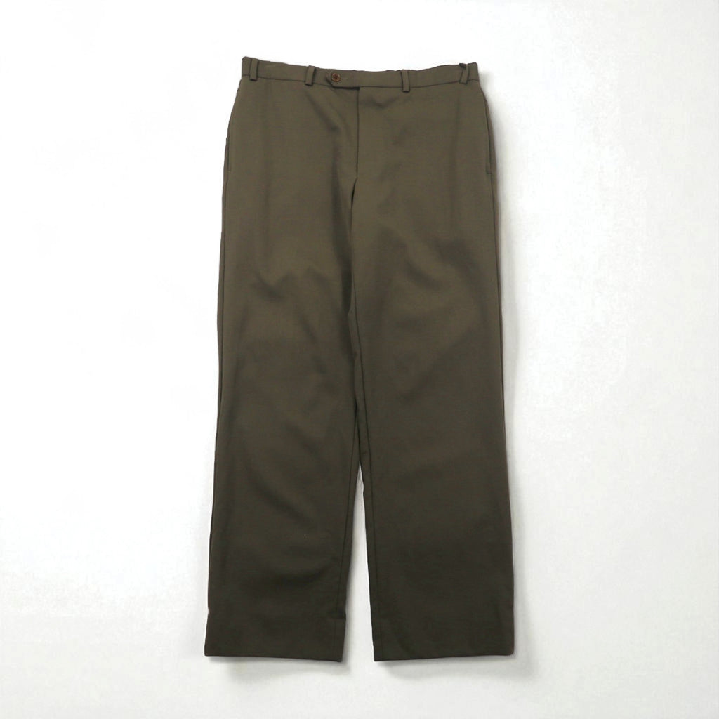 BROOKS BROTHERS 346 スラックスパンツ MADISON FIT M カーキ ウール