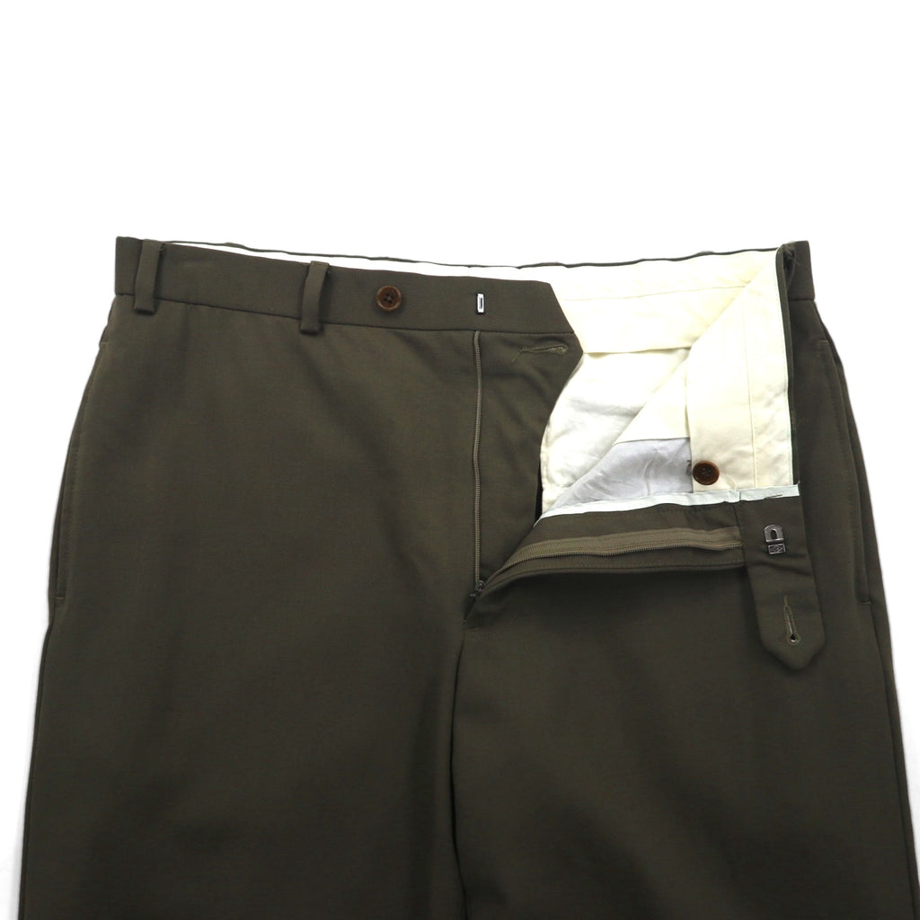 BROOKS BROTHERS 346 スラックスパンツ MADISON FIT M カーキ ウール