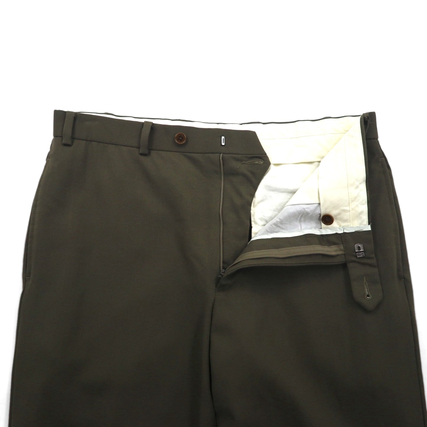 BROOKS BROTHERS 346 MADISON FIT Slacks, Medium, Khaki, Wool