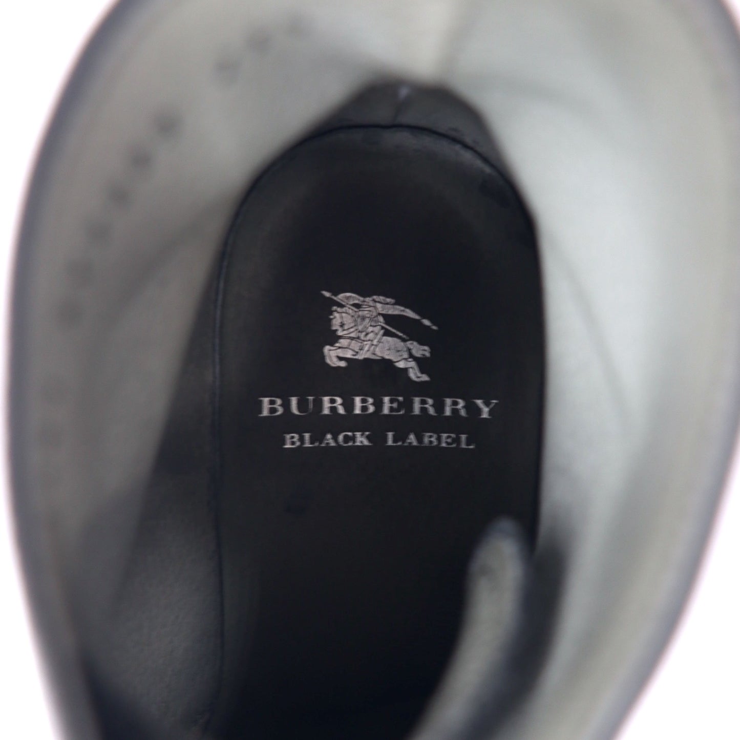 BURBERRY BLACK LABEL チャッカブーツ 25.5cm ブラック レザー 0508009 SY2009