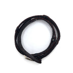 BRIGHTON イントレチャート シルバー コンチョ レザーベルト ブラック L/34 レザー 編み上げ 97010