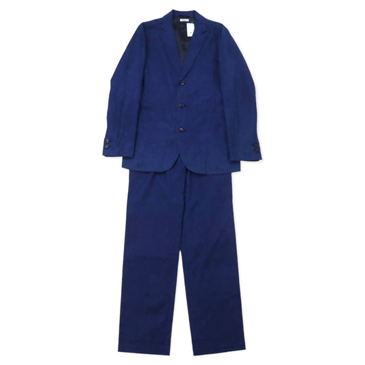 BLUE BLUE ペイズリー柄 3B スーツ セットアップ 3 ブルー コットン ARIGATO 日本製 未使用品
