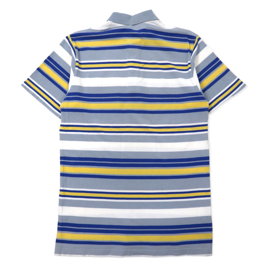 Burberrys Old Polo Shirt M Multicolor Border Cotton One Point Logo