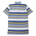 Burberrys Old Polo Shirt M Multicolor Border Cotton One Point Logo
