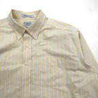 LLBean Traditional Fit Oxford Button-Down Shirt, XL, Yellow Stripes, Wrinkle Resistant, Size 237816