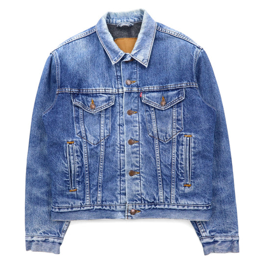 Levi's USA製 90年代 デニムジャケット Gジャン L ブルー 裏地ブランケット ボタン裏527 70506-0316