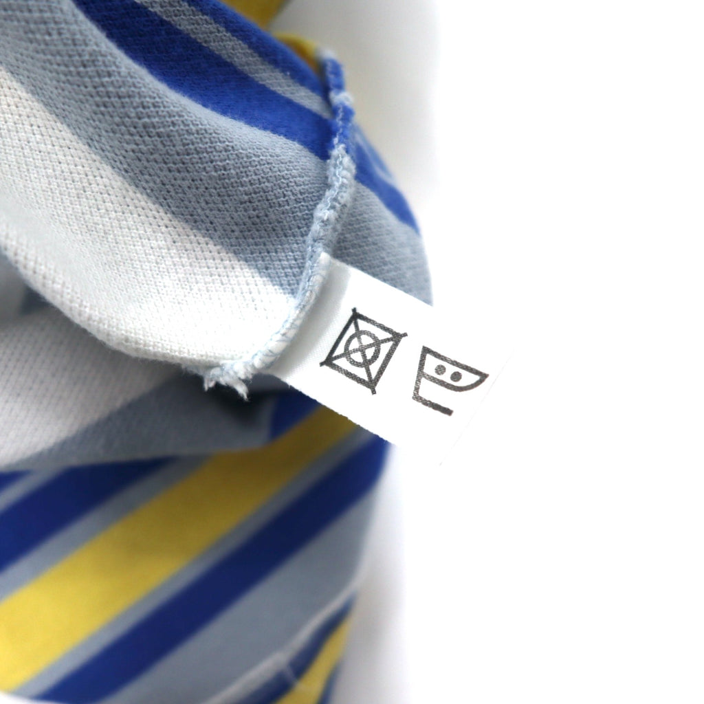Burberrys Old Polo Shirt M Multicolor Border Cotton One Point Logo