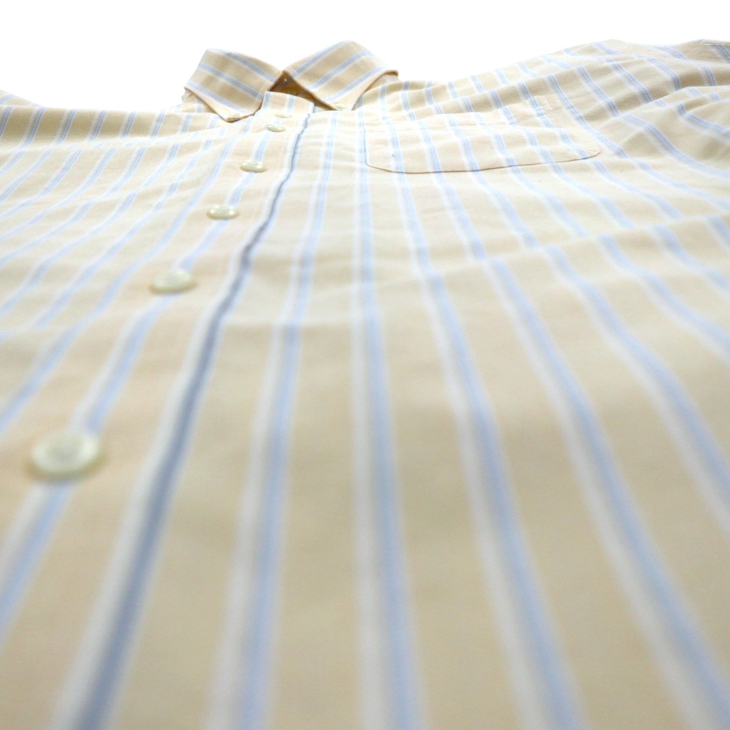 L.L.Bean トラディショナルフィット オックスフォード ボタンダウンシャツ XL TRADITIONAL FIT イエロー ストライプ 形態安定 WRINKLE RESISTANT 237816