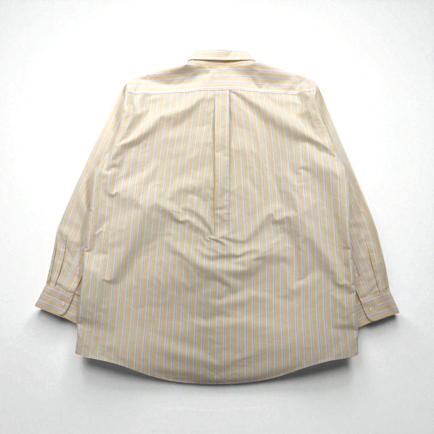 L.L.Bean トラディショナルフィット オックスフォード ボタンダウンシャツ XL TRADITIONAL FIT イエロー ストライプ 形態安定 WRINKLE RESISTANT 237816