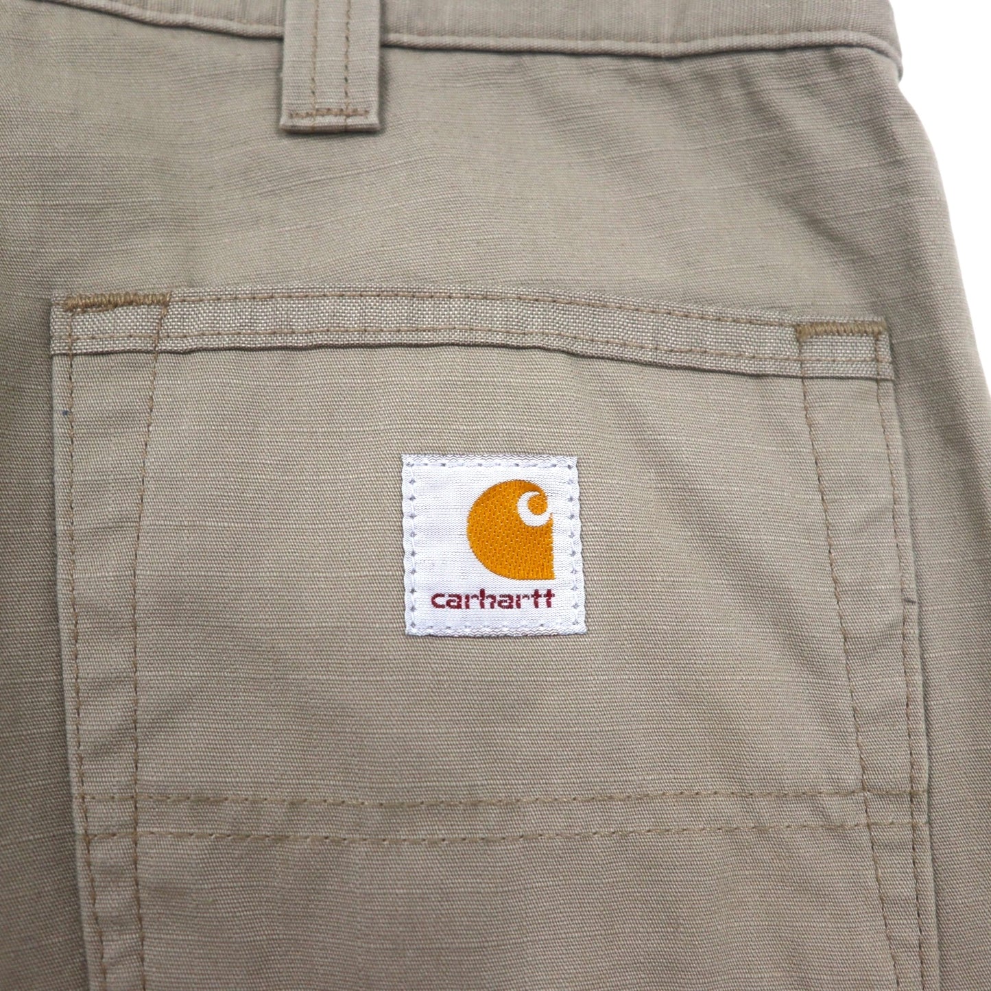 Carhartt リラックスフィット リップストップ ダブルニー ワーク カーゴパンツ  L ベージュ COTTON RIPSTOP RELAXED FIT DOUBLE-FRONT CARGO WORK PANT B342 DES