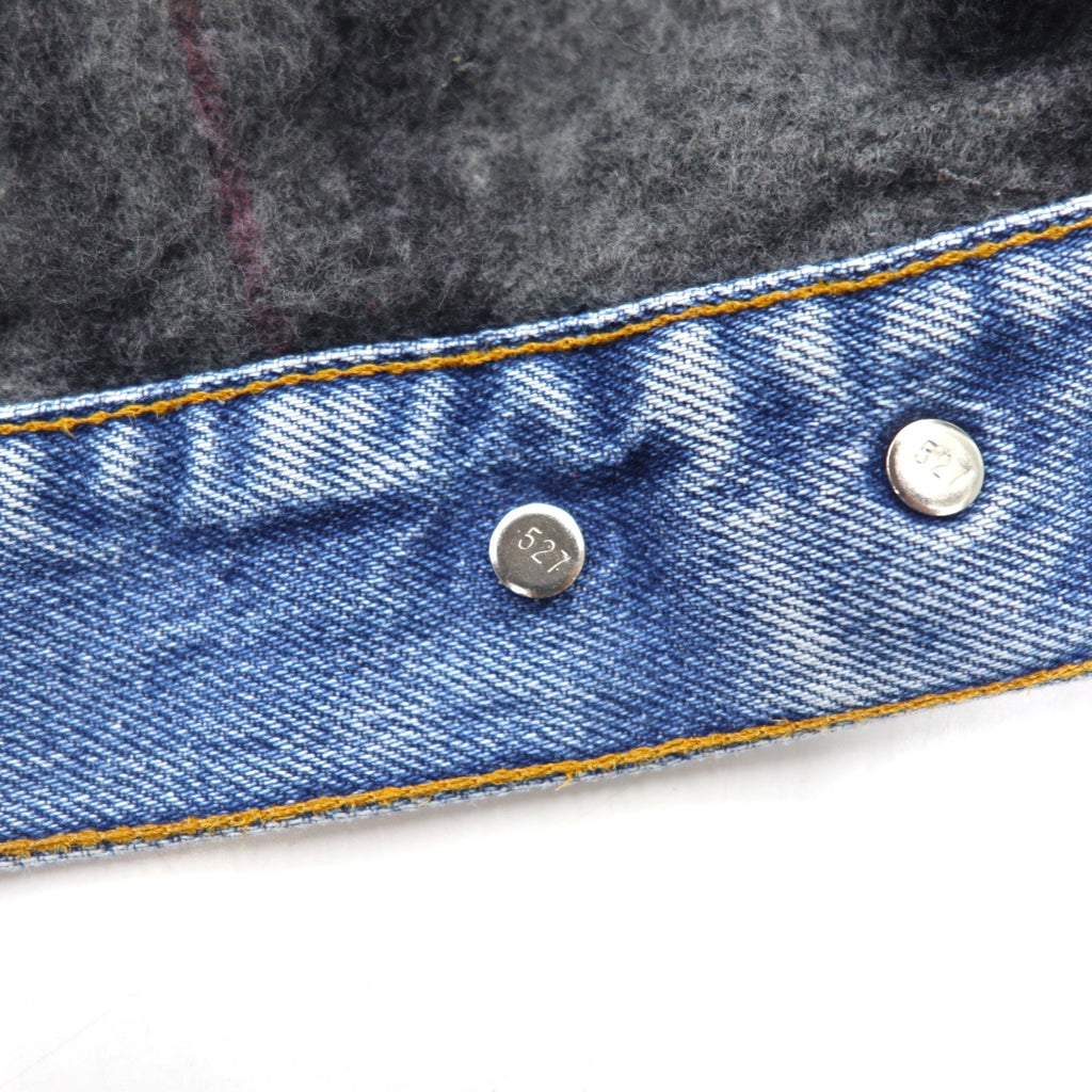 Levi's USA製 90年代 デニムジャケット Gジャン L ブルー 裏地ブランケット ボタン裏527 70506-0316