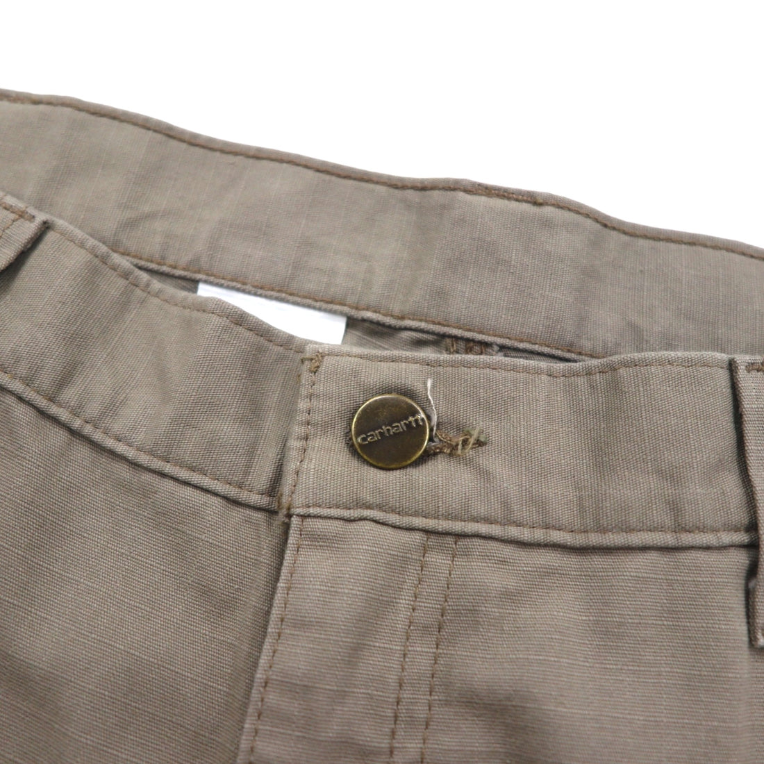 Carhartt Relaxed Fit Ripstop Double-Front Work Cargo Pants, Size L, Beige. Cotton Ripstop Relaxed Fit Double-Front Cargo Work Pant, B342 DES.