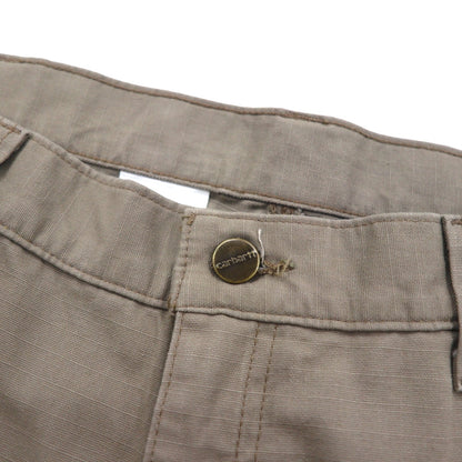 Carhartt リラックスフィット リップストップ ダブルニー ワーク カーゴパンツ  L ベージュ COTTON RIPSTOP RELAXED FIT DOUBLE-FRONT CARGO WORK PANT B342 DES