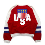 Champion products 90年代 ドロップショルダー スウェット L ホワイト レッド ビッグロゴ 両面プリント