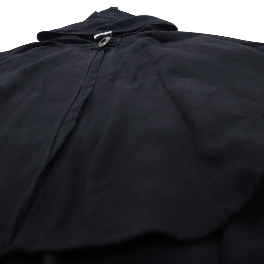 MYTHOLON Concho Button Hooded Robe Poncho FREE Black Cotton