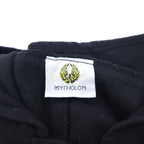 MYTHOLON Concho Button Hooded Robe Poncho FREE Black Cotton