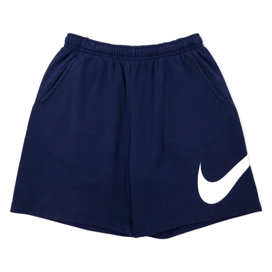 NIKE スウェット ショーツ ハーフパンツ L ネイビー コットン ビッグスウォッシュ Sportswear Club Men's Graphic Shorts BV2721-410