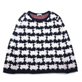 LABRAT × BEAMS コットン ニット セーター L ネイビー 総柄 アニマル 羊 SHEEP KNIT SP