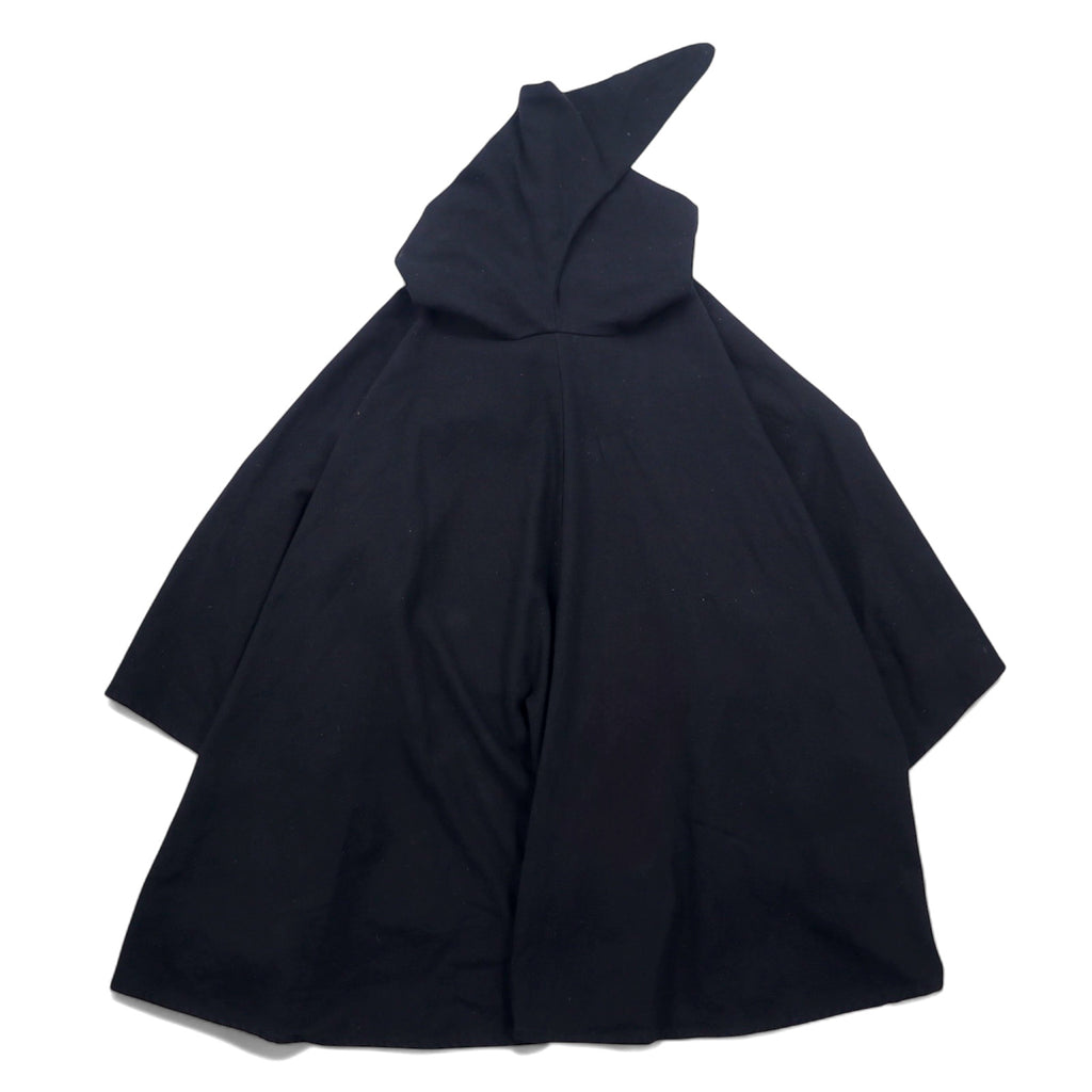 MYTHOLON Concho Button Hooded Robe Poncho FREE Black Cotton