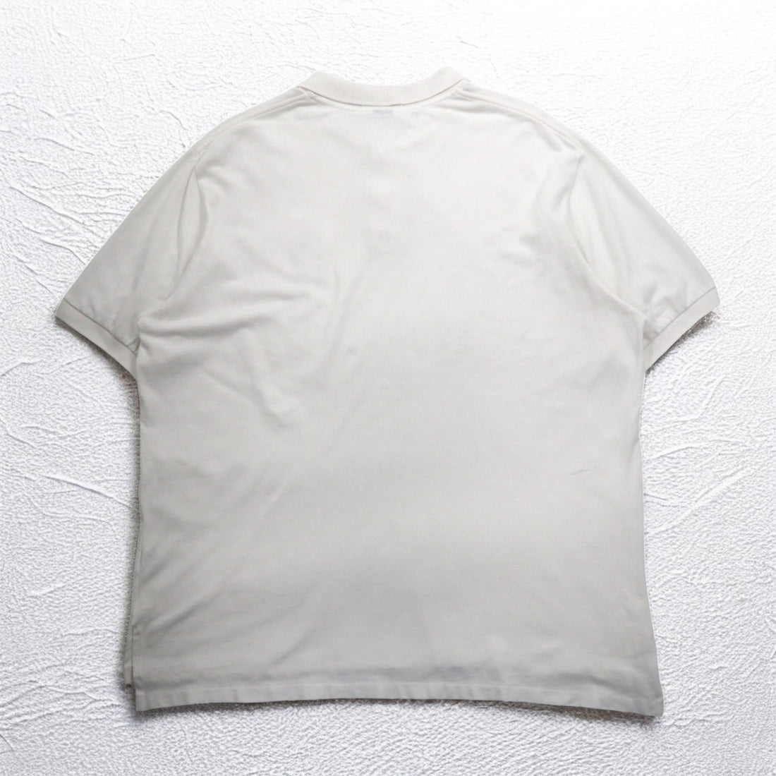Polo by Ralph Lauren 90s Polo Shirt 2XL Big Size White Pique Pony Embroidery