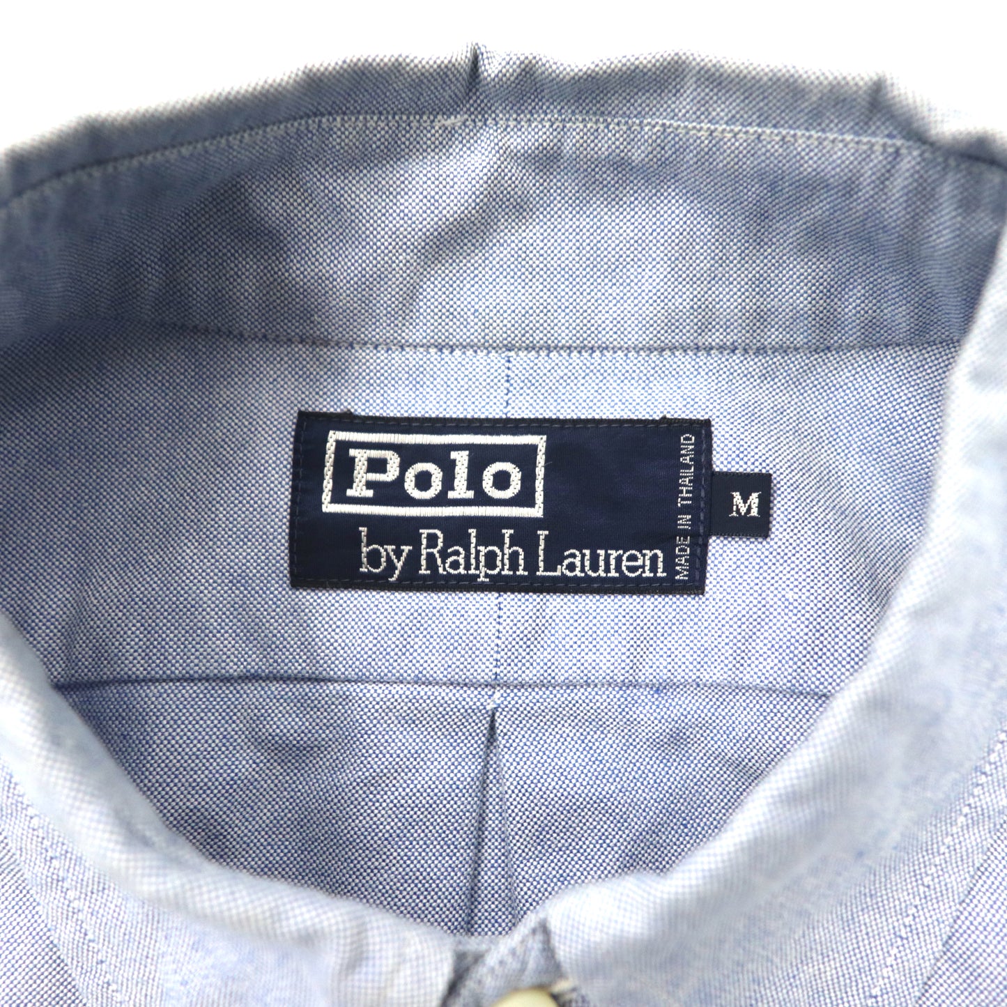 Polo by Ralph Lauren オックスフォード ボタンダウンシャツ M ブルー コットン