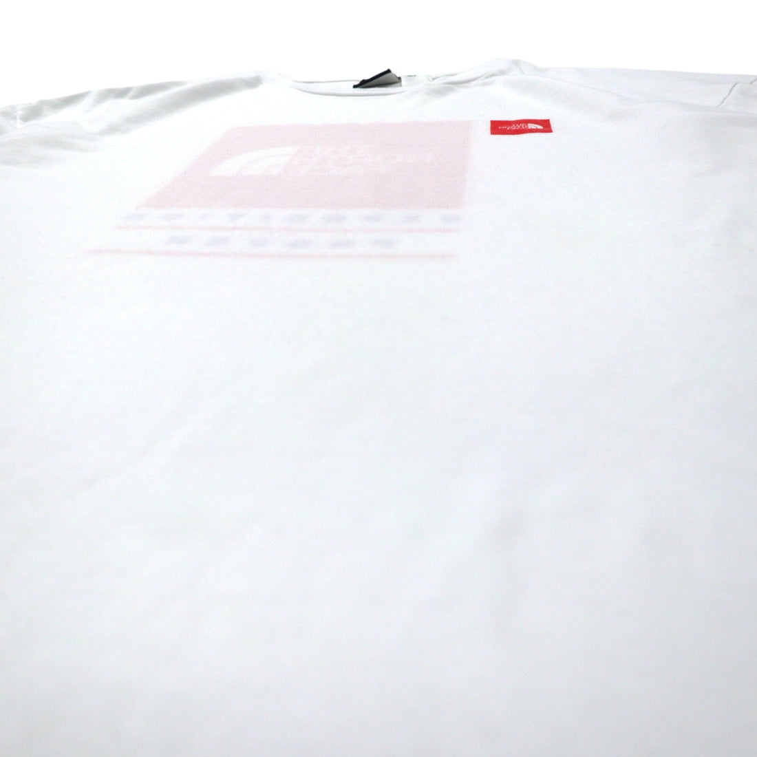 THE NORTH FACE USA Box Logo Print T-Shirt XL White Polyester Big Size