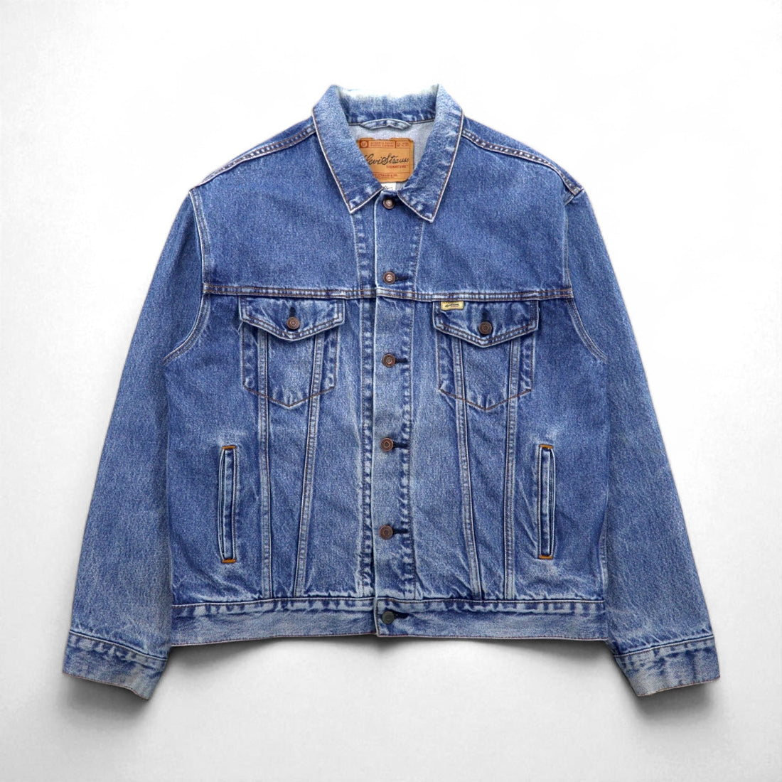 Levi's SIGNATURE デニム トラッカージャケット 3rdタイプ Gジャン L インディゴ ブルー