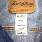 Levi's SIGNATURE Denim Trucker Jacket, Type 3, Size L, Indigo and Blue
