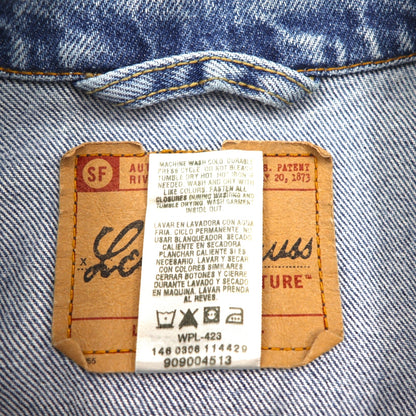 Levi's SIGNATURE Denim Trucker Jacket, Type 3, Size L, Indigo and Blue