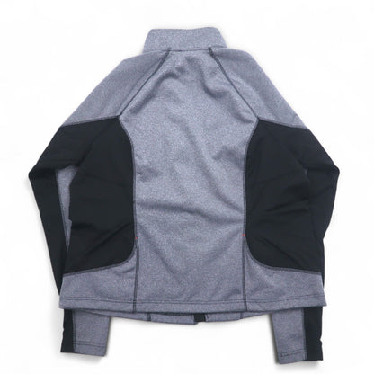 HARLEY DAVIDSON ソフトシェルジャケット ジャージ L グレー ストレッチ サムホール ダブルジップ