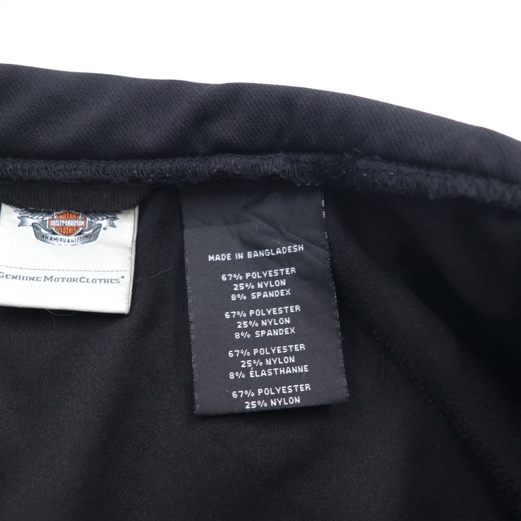 HARLEY DAVIDSON Softshell Jacket Jersey L Grey Stretch Thumbhole Double Zip