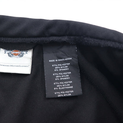 HARLEY DAVIDSON ソフトシェルジャケット ジャージ L グレー ストレッチ サムホール ダブルジップ