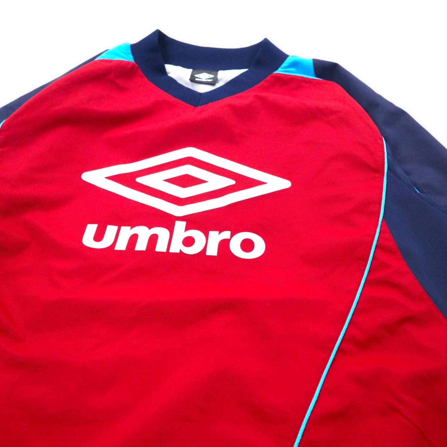 UMBRO Pistple Over Windbreaker L Red Logo Print Mesh Liner – 日本