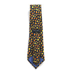 CELINE Spain made tie, navy, silk, all-over print, billiards