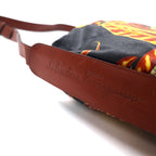 Salvatore Ferragamo shoulder bag in multicolor PVC leather with all-over print scarf and botanical pouch AD21 1284 Made in Italy