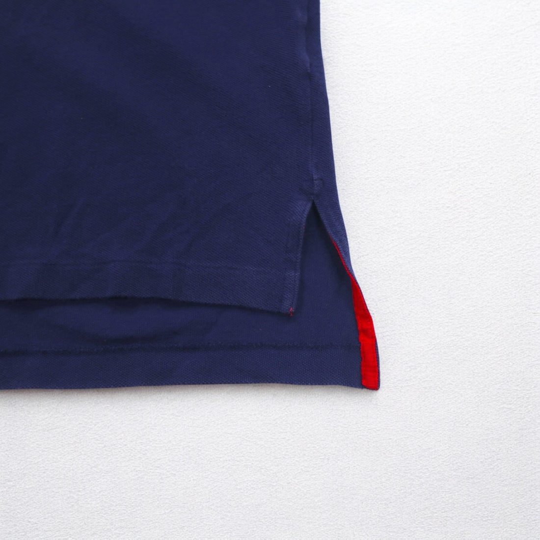 Polo by Ralph Lauren 90s Polo Player Embroidered Polo Shirt, Medium, Navy, Cotton, Pique