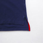 Polo by Ralph Lauren 90s Polo Player Embroidered Polo Shirt, Medium, Navy, Cotton, Pique