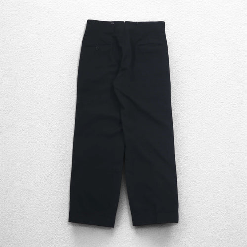50s Vintage Trousers Sideline Slacks Pants L Black CONMAR Zipper Suspender Buttons