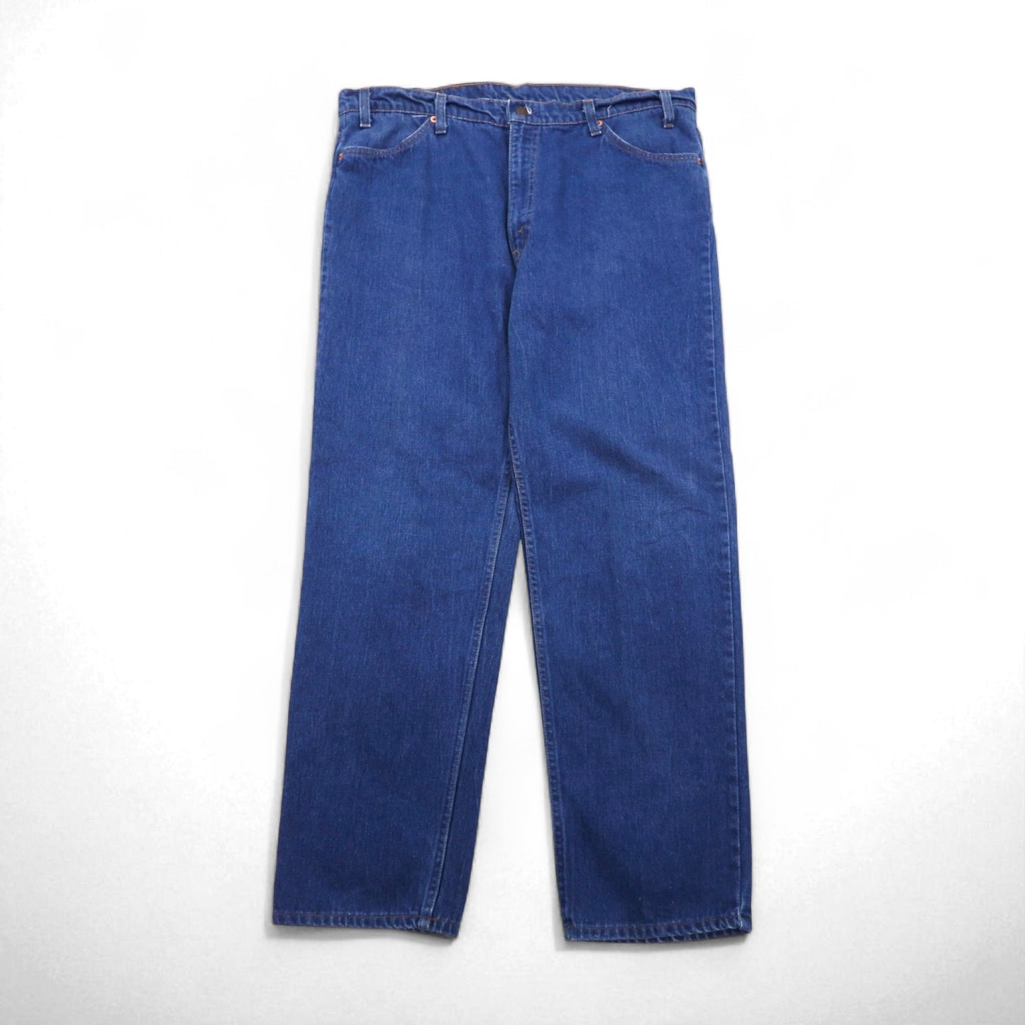 Levi's 90s USA Made 506 Orange Tab Tapered Denim Pants, Size XL, Indigo Blue, Zipper Fly, 40506 0202