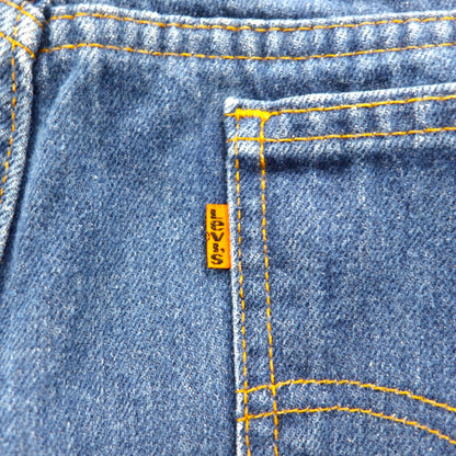 Levi's 90s USA Made 506 Orange Tab Tapered Denim Pants, Size XL, Indigo Blue, Zipper Fly, 40506 0202